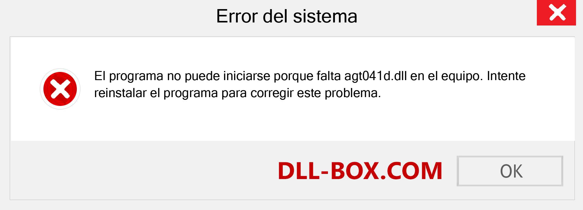 ¿Falta el archivo agt041d.dll ?. Descargar para Windows 7, 8, 10 - Corregir agt041d dll Missing Error en Windows, fotos, imágenes